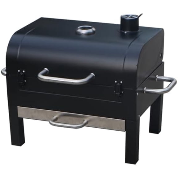 GasOne Portable Tabletop BBQ Grill - 18-inch, 2-Tiered, Side Handles & Lid - Compact Charcoal Grill for Picnic & Tailgate$$Garden & Patio