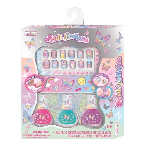 HOT FOCUS Nail Delight Butterfly Scented Nail Polishes