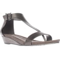 thumbnail image 1 of Womens Kenneth Cole REACTION Great Gal T-Strap Wedge Sandals - Gunmetal, 1 of 7