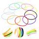thumbnail image 2 of 100 pulseras de silicona, pulseras de gelatina, lazos para el pelo para mujer, pulseras retro para recuerdos de fiesta de los años 80, 2 of 6