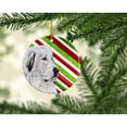thumbnail image 2 of Carolines Treasures SC9810CO1 Great Pyrenees Candy Cane Christmas Ceramic Ornament 3 in multicolor, 2 of 2