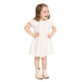 thumbnail image 4 of Wonder Nation Toddler Girls Stripe Dress with Bubble Sleeves, Sizes 12M-5T, 4 of 7