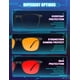 thumbnail image 5 of Gafas para dormir TIJN, azul y verde, que bloquean la luz, lentes rojas, 5 of 7