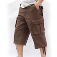 thumbnail image 5 of Edvintorg Black Cargo Cropped Pants For Men Casual Trousers Work Wear Combat Cargo Pants With 7 Pockets Loose Large Size Tactical Pants Clearance, 5 of 6