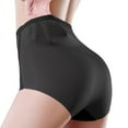thumbnail image 4 of BOBOGOJP Women's Plus Size Panties Invisible Briefs Embroidery Floral Panties (Black,XL), 4 of 5