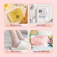 thumbnail image 6 of 25th Birthday Gifts for Women, 25th Birthday Gift Ideas, 25th Birthday Gifts for Her, 9PCS Gifts Baskets for 25 Year Old Woman, Best Friend, Daughter, Sister, 2001 Birthday Gifts, 25 Fabulous Gift, 6 of 7