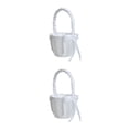 thumbnail image 1 of Moyic Cesta de flores Bowknot Portable Durable Adornos Holder Rústico Elegante Exquisito Accesorio de boda Aniversario 2Conjunto, 1 of 6