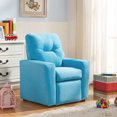 Mainstays Upholstered Microfiber Kids Recliner, Multiple Colors