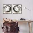 thumbnail image 3 of Stupell Industries Concentric Circles Pattern Abstract Painting Gray Floater Framed Canvas Art Print Wall Art, 18 x 18, Set of 2, 3 of 10
