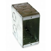 RACO 695 1-Gang Masonry Box Nongangable 3-1/2 in. Deep with Ten Concentric KOs
