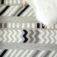 thumbnail image 6 of SAFAVIEH Casablanca Mckayla Geometric Wool Area Rug, Ivory/Black, 8' x 10', 6 of 8