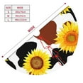 thumbnail image 5 of Kll 30" Christmas Tree Skirt Sunflower Cow Xmas Tree Skirts Mat For New Year Xmas Holiday Party Indoor Outdoor Home Decoration, 5 of 9