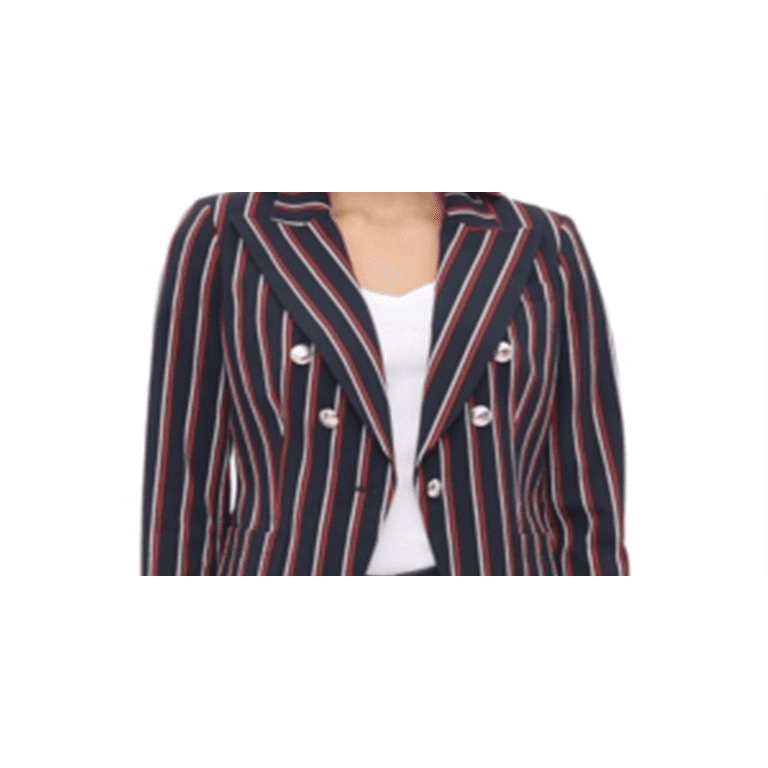 Tommy Hilfiger Women's Striped Double Breasted Size - Walmart.com