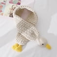 thumbnail image 5 of Cute Cartoon Duck Knitted Scarf for Kids Crochet Scarves for Fall and Winter, 5 of 11
