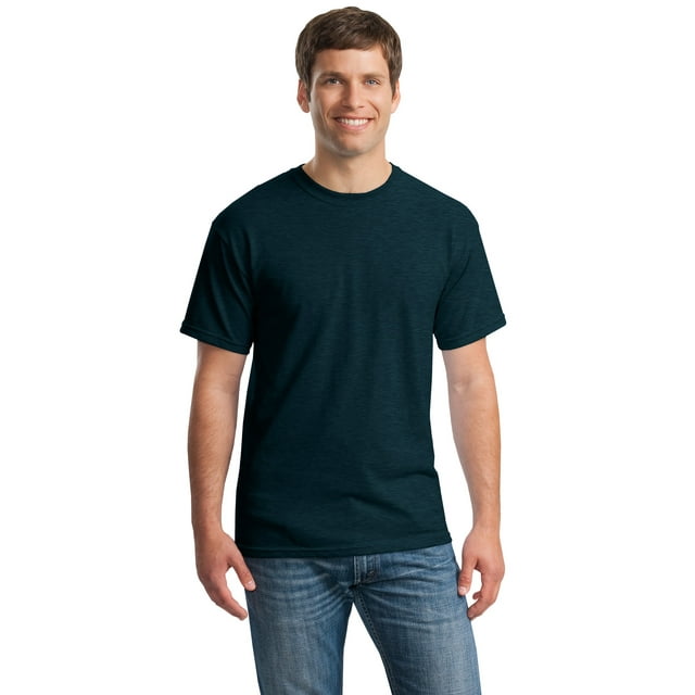 Gildan T-Shirt Col Rond en Coton Épais à Manches Courtes pour Hommes - 5000