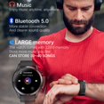 thumbnail image 3 of Men Smart Watch Bluetooth Music Call Phone Heart Rate Monitor Fitness Smartwatch for Huawei Android IOS Pk Gt2 Black, 3 of 4