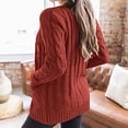 thumbnail image 2 of Women's Cardigan Fall Cardigan Lightweight Long Sleeve Knit Sweater Button Loose Jacket with Pockets, 2 of 7