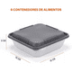 thumbnail image 4 of Contenedor Alimentos Con Tapa Recipientes Plástico 6 pz, 4 of 5
