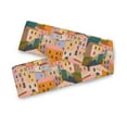 thumbnail image 7 of Yayeee Table Runner 70 inches Long Home Kitchen Dinning Party Decoration, Orange Cityscape Painting, 7 of 7