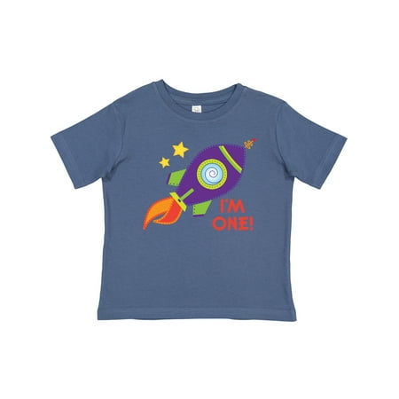 

Inktastic 1st Birthday Rocketship One Year Old Gift Baby Boy or Baby Girl T-Shirt