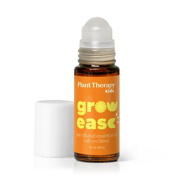 Plant Therapy Kids Grow Ease Roll-On 30 mL (1 oz) Helps Relax Tight, Tense Muscles, Soothes Muscle Aches & Leg Cramps, Comforting to Growing Bodies, Made with All Natural Ingredients