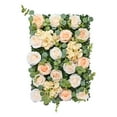 thumbnail image 3 of perfeclan Artificial Flower Panel Backdrop, DIY Street Quoted Flowers, Decorative Flower Panels, Backdrop for Wedding, Interior Decoration Champagne Color, 3 of 9