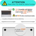 thumbnail image 2 of HOMEYA Compatible with MacBook Air 13 inch Case, 2025-2022 M4 A3240 M3 A3113 M2 A2681 Hard Shell Case&Keyboard Skin Cover&Screen Protector, Matte Black, 2 of 9