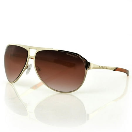 Bobster Snitch Aviator Sunglasses, Gold Frame with Brown ...