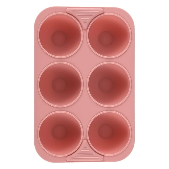 6 Cup Silicone Muffin Pan Muffin Pan Cake Mold for Baking Food-Grade Cupcake Molds High Temp Resistant Jelly Pudding Mold Family Holiday Dessert Making Tools