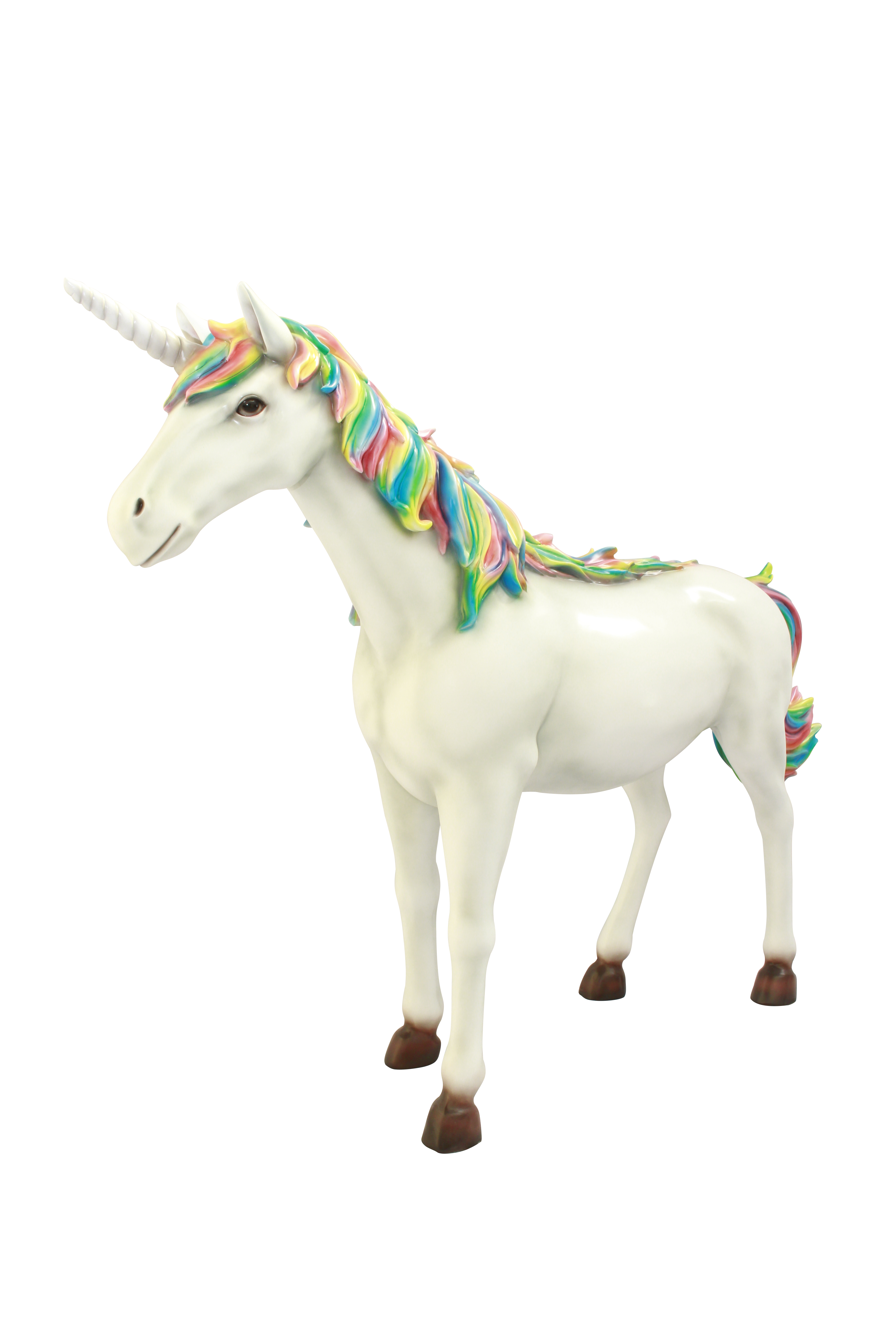 Rainbow Unicorn Life Size Statue