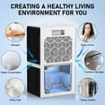 thumbnail image 2 of EGEH Dehumidifiers for Home, 62 OZ Dehumidifier for Room with Auto Shut Off, Sleep Mode (800 sq. ft) Portable Dehumidifier for Bathroom, Bedroom, Basement, RV, 7 Colors LED Light, White, 2 of 8