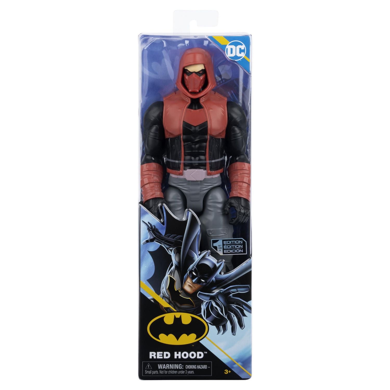 DC Comics, 12-inch Red Hood Action Figure, Kids Toys for Boys and Girls Ages 3 and Up