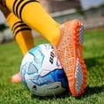 thumbnail image 4 of Botas de fútbol para césped artificial unisex | Botas de fútbol sala de entrenamiento profesional para exteriores e interiores, para niños y niñas, para terreno firme, 4 of 5