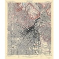 thumbnail image 2 of USGS 15x17 White Modern Wood Framed Museum Art Print Titled - Los Angeles California Quad - USGS 1928, 2 of 4