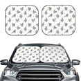 thumbnail image 2 of Goofa Funny Chicken Pattern 2 Piece Car Windshield Sun Shade Foldable | Front Windshield Shade for Sun, Heat and UV Rays | Sunshade for Car Front Window-Large, 2 of 7