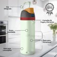 thumbnail image 3 of Magma Life Termo Acero Inoxidable 710 ml 24 oz, Material Seguro y Resistente, Tapa con Botón y Cerradura, Asa Integrada, Sellado Hermético, Antiderrapante, 3 of 8