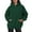 Green, variant on Hauaitttt Women's Casual Hoodie Basic Pullover Sweatshirt Soft Comfortable Long Sleeve Hooded Top for Everyday Wear All Season Plain Hoodie Women Womens Athletic Hoodies Pullover Knitted Jacket