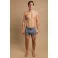 thumbnail image 4 of Men's Cottonique M17760 Latex Free Organic Cotton Drawstring Boxer Brief (Melange Grey L), 4 of 4