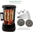 thumbnail image 3 of NutriChef Four Vertical Rotatif de Comptoir - Machine à Shawarma Rôtissoire, Machine à Kebab, Résistant aux Taches et Écoénergétique avec Porte Résistante à la Chaleur, Comprend un Support à Kebab avec 7 Brochettes (PKRTVG34), 3 of 4