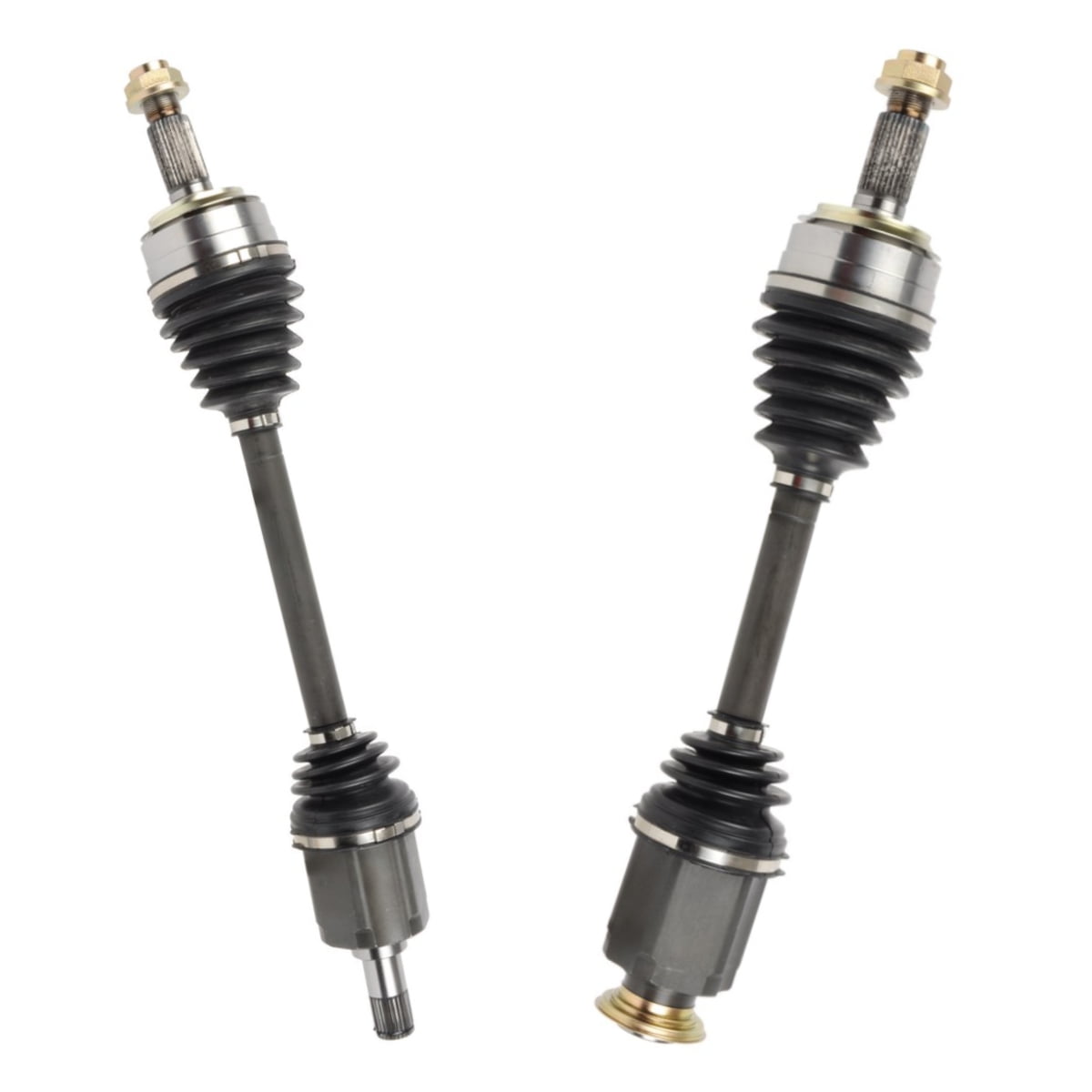 AutoShack Front New CV Axle Drive Shaft Assembly Neoprene Boots Set of