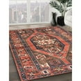 thumbnail image 2 of Ahgly Company Indoor Rectangle Traditional Orange Salmon Pink Persian Area Rugs, 4' x 6', 2 of 6