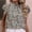 Green womens shirts, variant on Wycnly Womens Shirts Beach Boho Ruffle Sleeve Vintage Tee Tops Summer Short Sleeve Round Neck Ladies Floral Print Tops and Blouses Light Blue l