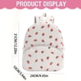 thumbnail image 3 of Cute Lightweight Backpack with Front Zipper Pocket, Large Capacity Casual Daypack for Travel, Daily Essentials and Carry On Use 12in, 3 of 9