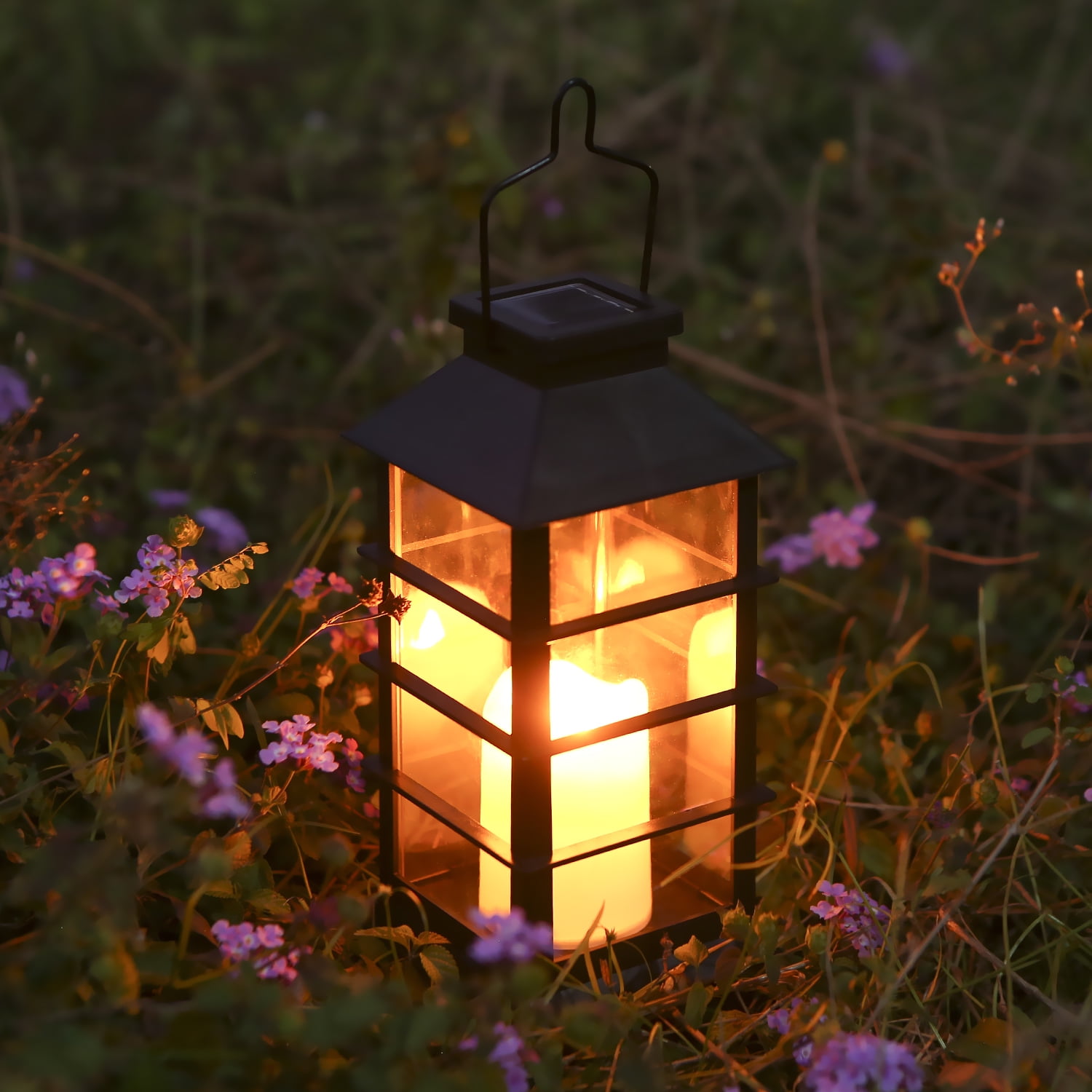 Tomshine Vintage Style Solar Powered Lantern Lights Flickering Fire Candle LED Lamp Outdoor Hanging Decorative Lighting for Garden Patio Courtyard Tomshine Vintage Style Solar Powered Lantern Lights Flickering Fire Candle LED Lamp Outdoor Hanging Decorative Lighting for Garden Patio Courtyard