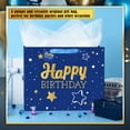 thumbnail image 4 of Usmilegift 13" Blue Birthday Gift Bag with Card and Tissue Paper for happy Birthday gift bags for Baby Shower, Party, and Men Women, 4 of 6