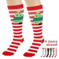 thumbnail image 1 of Christmas Element Compression Socks Compression Socks Women and Men for Nurses， Travel， Pregnancy， Christmas(L/XL), 1 of 7