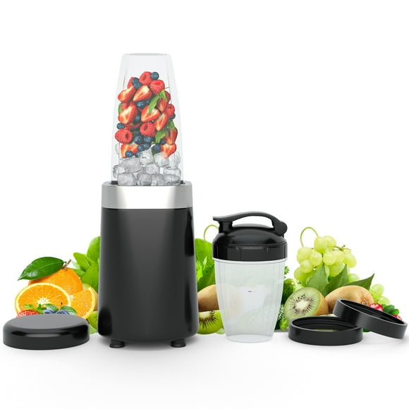 Gymax 1000W Powerful Blender w/ 6 Stainless Steel Blades & 2 Tritan BPA-free Cups (24 Oz & 12 Oz)