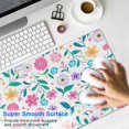 thumbnail image 4 of Long Mouse Pads for Desk,Pioneer Flower Floral Print Pattern Desk Mats on Top Of Desks, Desk Mouse Pad Extra Large with 3mm Non-Slip Base and Stitched Edge for Gaming,Office,Work,Home 31.5"x15.7", 4 of 6