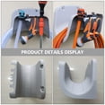 thumbnail image 3 of Homoyoyo 1Pc Plastic Hose Hanger Wall Mounted Grey Heavy Duty Garden Hose Holder Storage Rack, 3 of 8