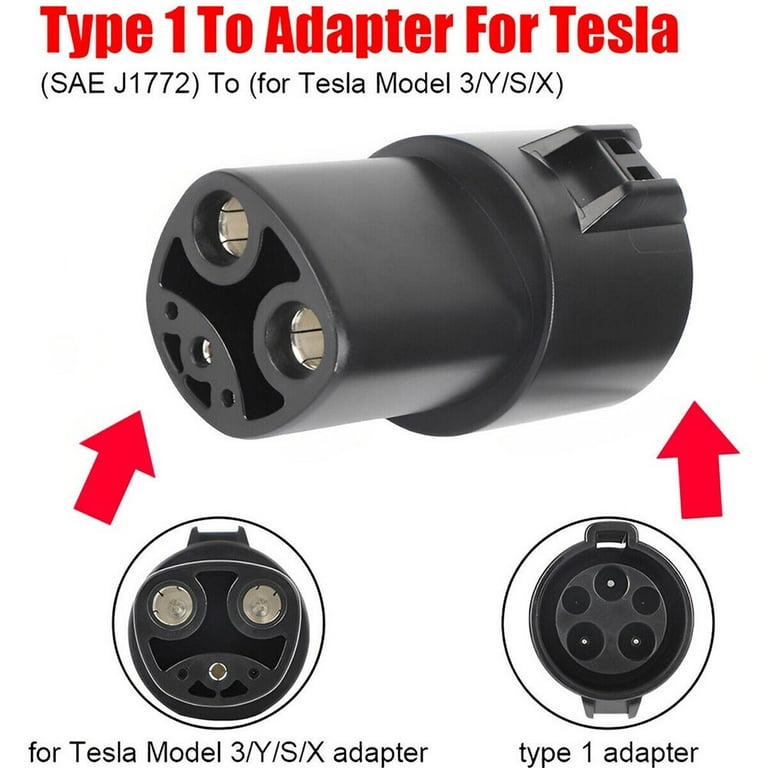 Leke for Tesla SAE J1772 Charging Adapter J1772R to TSL02P Public EV  Station Charger 